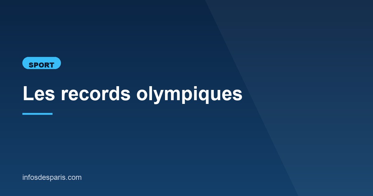 Illustration de l'article consacré aux records olympiques