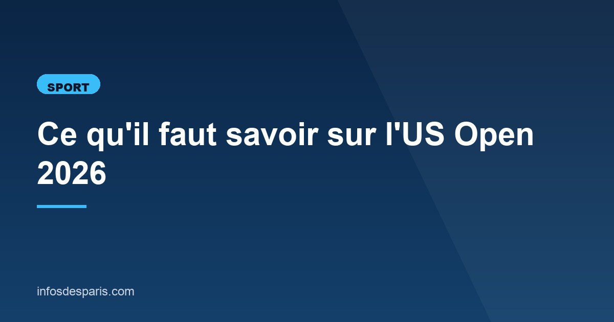 Illustration de l'article consacré à l'US Open 2026