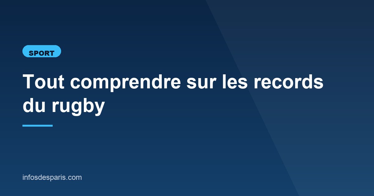 Illustration de l'article consacré aux records du rugby